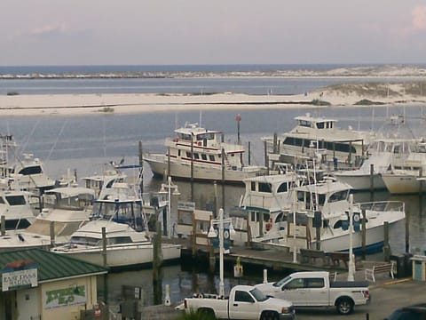 our location with the fishing fleet --
the Gulf of Mexico and the inlet--