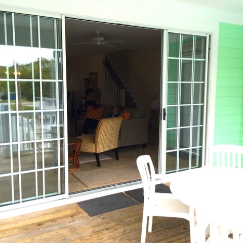 Lounge on the back deck while watching the kids play in the pool!