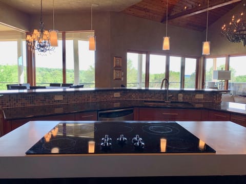 View from the kitchen. 

Breakfast nook on the left. 