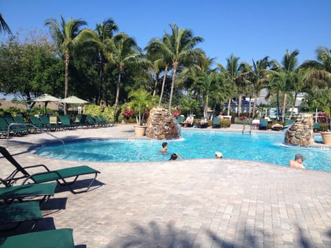 Fun relaxing pool time steps from the Condo 