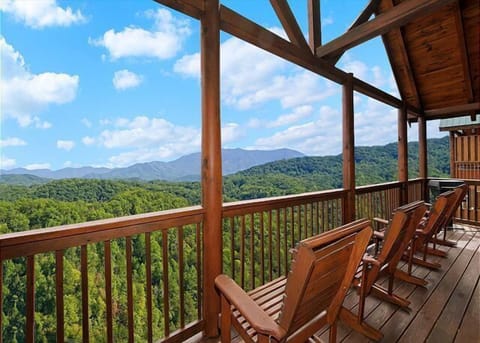 Breathtaking view from the main level deck.