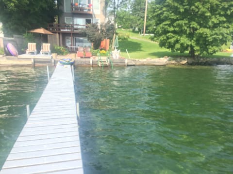 Long dock put out usually May-October with seasonal furniture pictured here