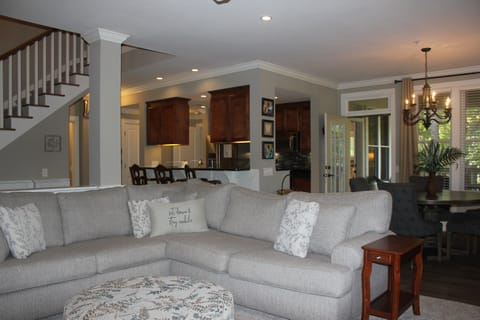 Beautiful new living room couch with an open feel and natural lighting!