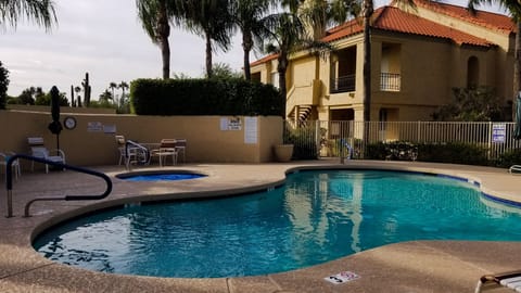Pool and Jacuzzi next to  our condo. 