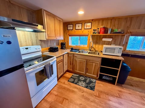 (3) well stocked kitchen area for all your at home dining needs