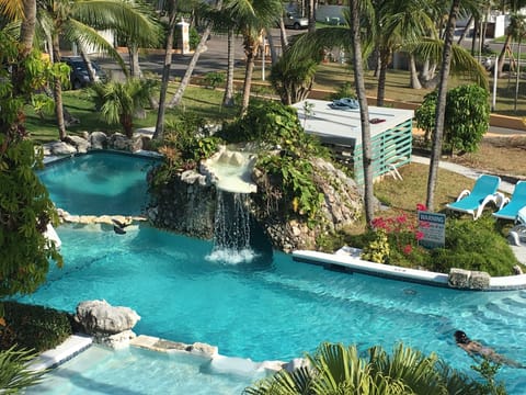 View of Front Pool from Rooftop