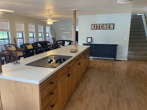 Kitchen and living area