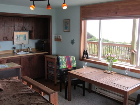 Kitchenette as seen from Captains bed