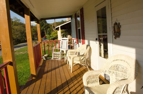 Gorgeous sunsets overlooking the rapids below.