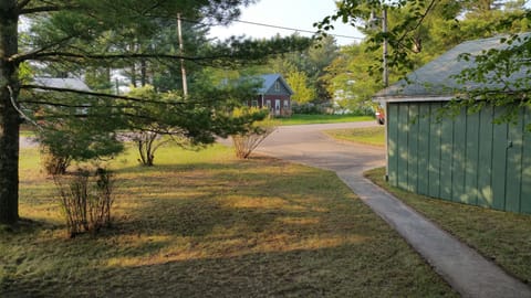 Looking from the porch to the road