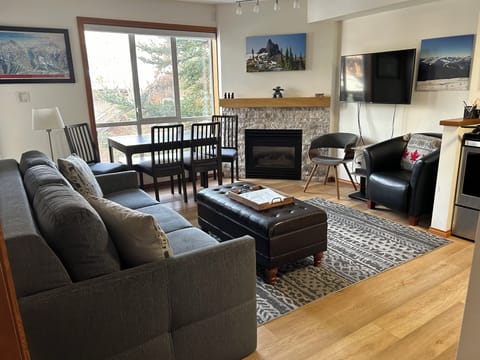 Living room with queen hide a bed