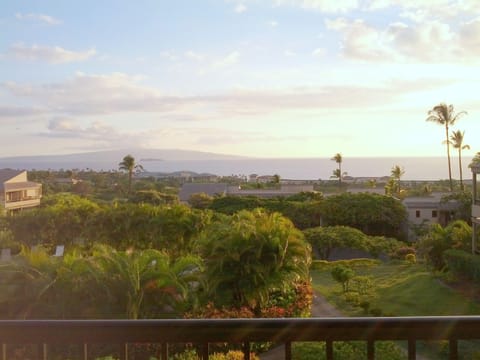 Beautiful ocean view from lanai. About a 10-minute walk to the water.
