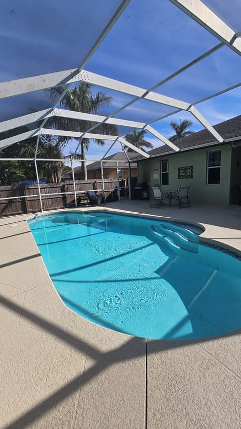 Back yard pool. 