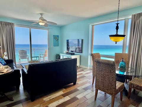 Living room with 65 inch TV
