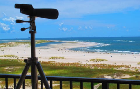 Private balcony southeast view. Check out video for aerial view!