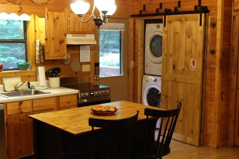You have a washer and dryer if needed. Notice fire extinguisher in that closet.