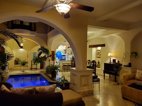 All downstairs with pool