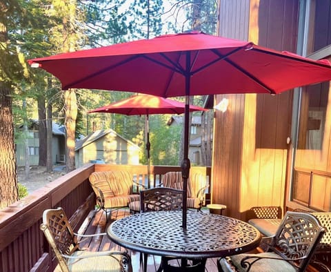 Dining area on the deck.