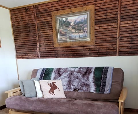 Futon for additional sleeping room