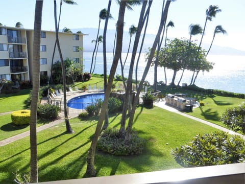 The beach, pool, and sun all from our lanai. What more could you ask for...