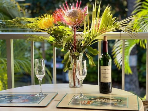 The lanai is the perfect place to "chill" after a day at the beach