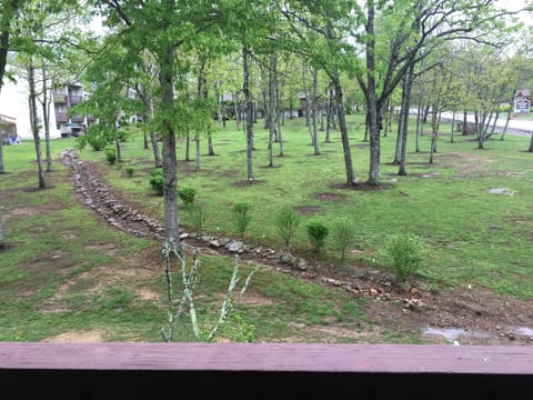 View from queen size bedroom; upper balcony