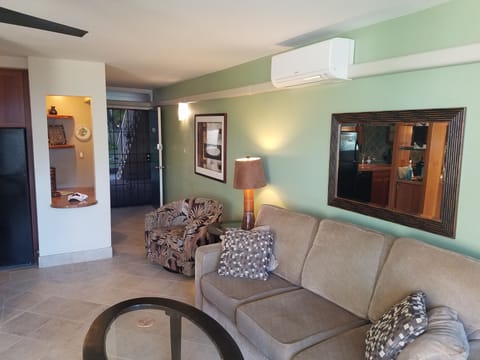 Split Central A/C. We dropped a 'pretty penny' but so worth it. Bedroom too.