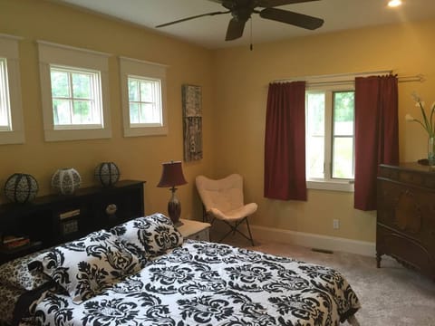 Modern, large bedroom