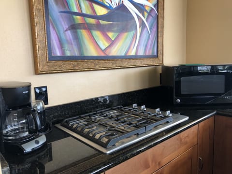 A 4 burner Gas stovetop