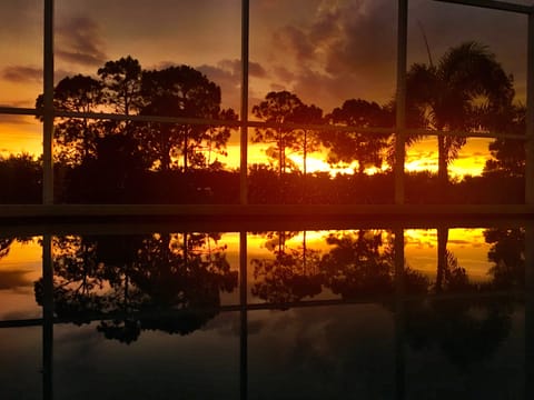 Sunset on the canal