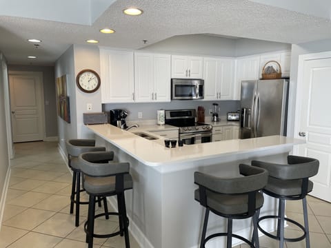 Newly Renovated & Fully Equipped Kitchen with LG Appliances & New Bar Stools!