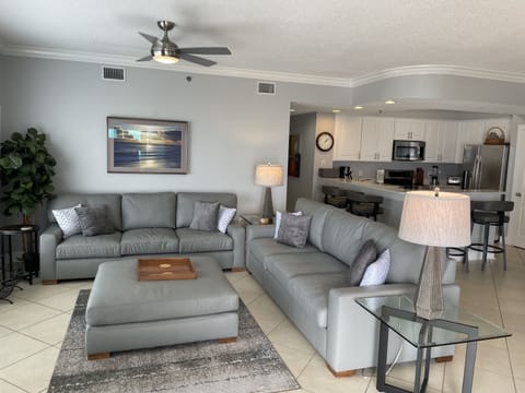 Custom Made 100% Italian Leather Oversized Sofas (One is a sleeper)!