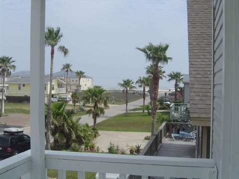 Balcony View from Master Bedroom - 115 East Polaris Dr, South Padre Island