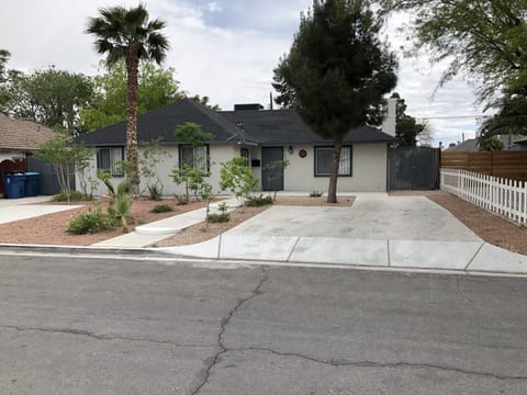 Front view of the home