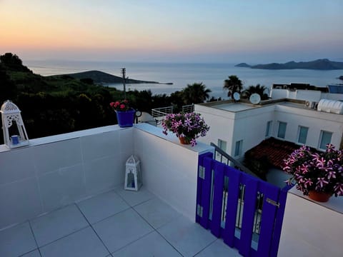 Roof Terrace with fridge, kettle, music system, lounging area in sun/shade 2026