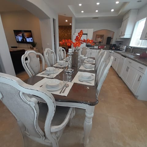 Kitchen/ Dining  table  and 8 chairs 