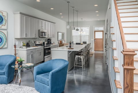 Living Room & Kitchen on first floor. 