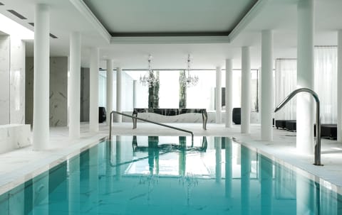 Double Room (with Spa Access) | Indoor pool | Indoor pool, seasonal outdoor pool, pool umbrellas, sun loungers