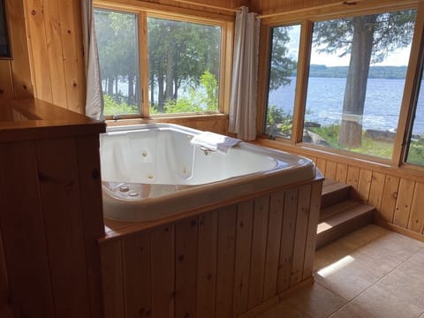 Romantic Cabin, Hot Tub | Lake view