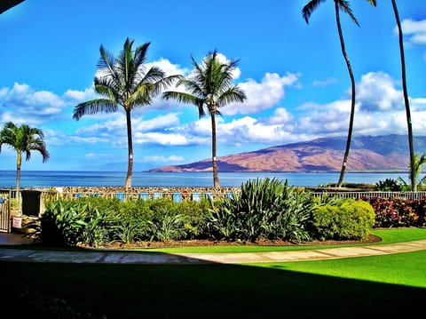 Oceanfront view from our lanai