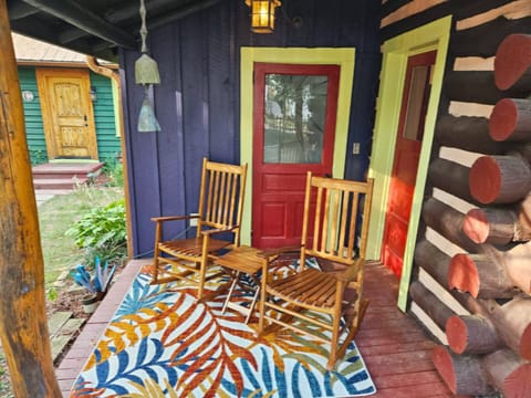 Relax on your private deck and watch nature from your rocking chair.