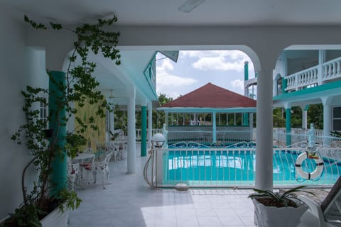 Outdoor pool, a rooftop pool