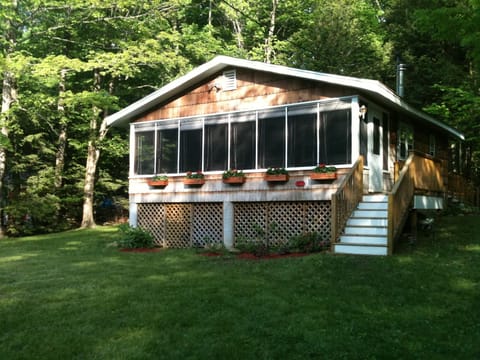 The cabin-front view