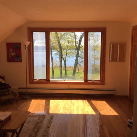 View of lake from upstairs study
