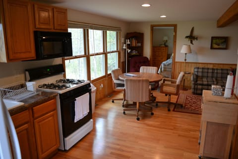 Kitchen looking into dining room