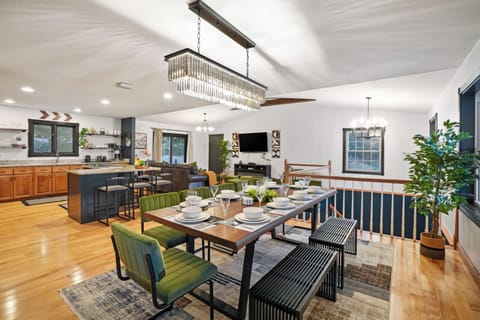 Elegant Living, Dining, Kitchen