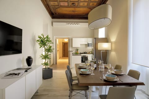 Deluxe Apartment, 2 Bedrooms, Terrace | Living area | 50-inch flat-screen TV with satellite channels, TV, iPad