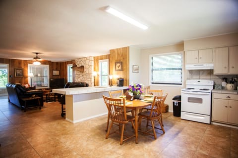 Kitchen-Bar with stool seating-Living Room