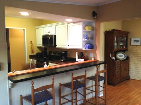 *Complete* kitchen- we love to cook, so it's outfitted well w/ all that's needed