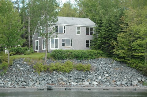 House from the water at high tide